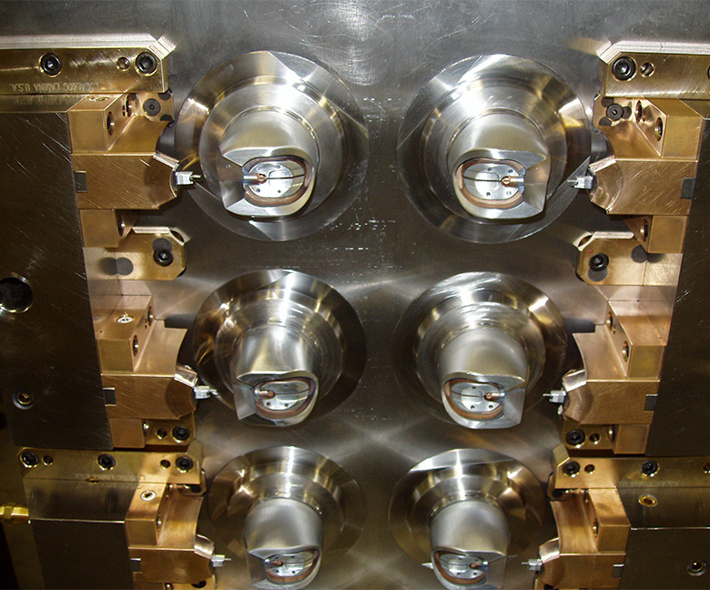 Injection molded cap